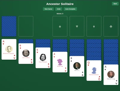 Ancestor solitaire game